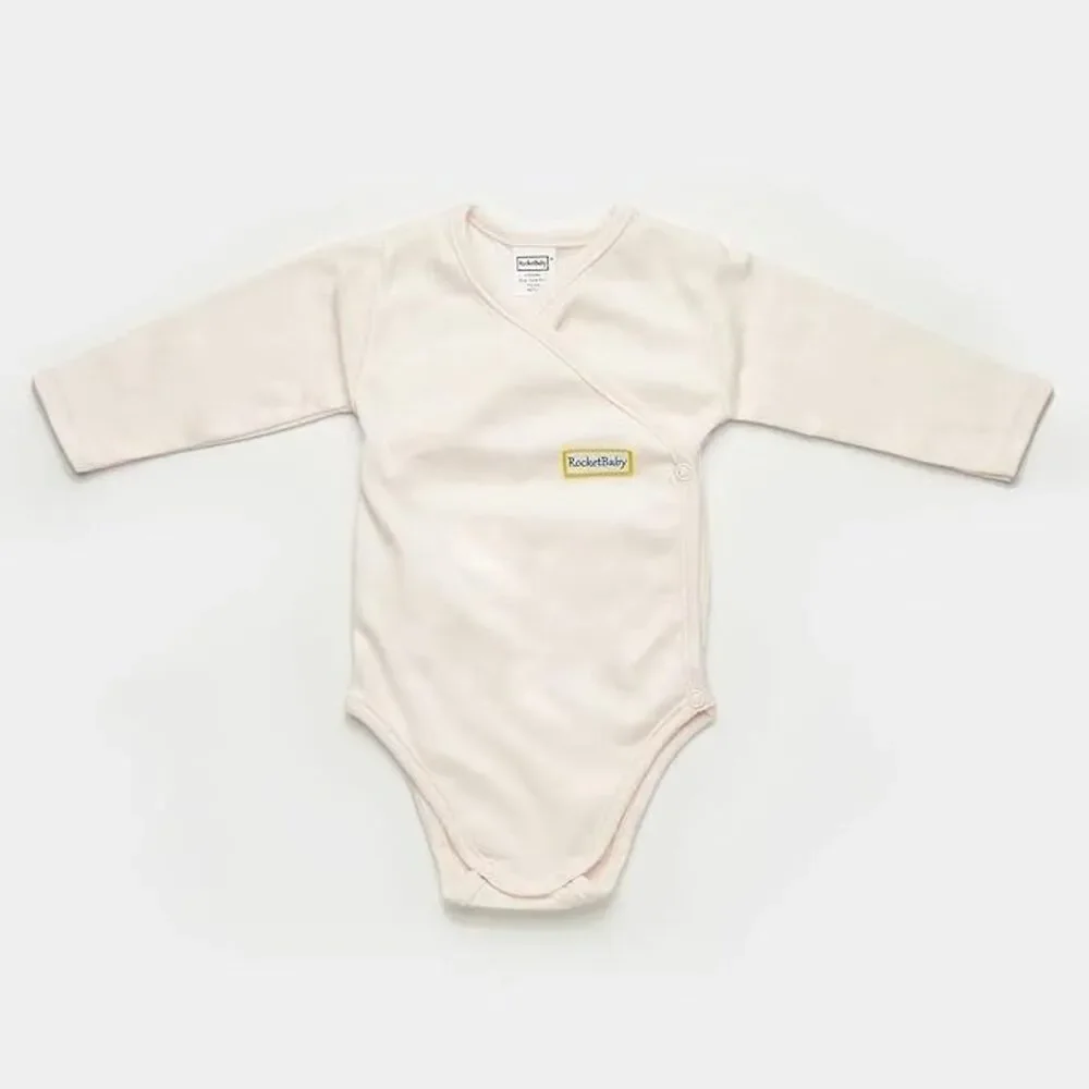 ROCKETBABY Bodysuit Kimono Long Sleeve Pink